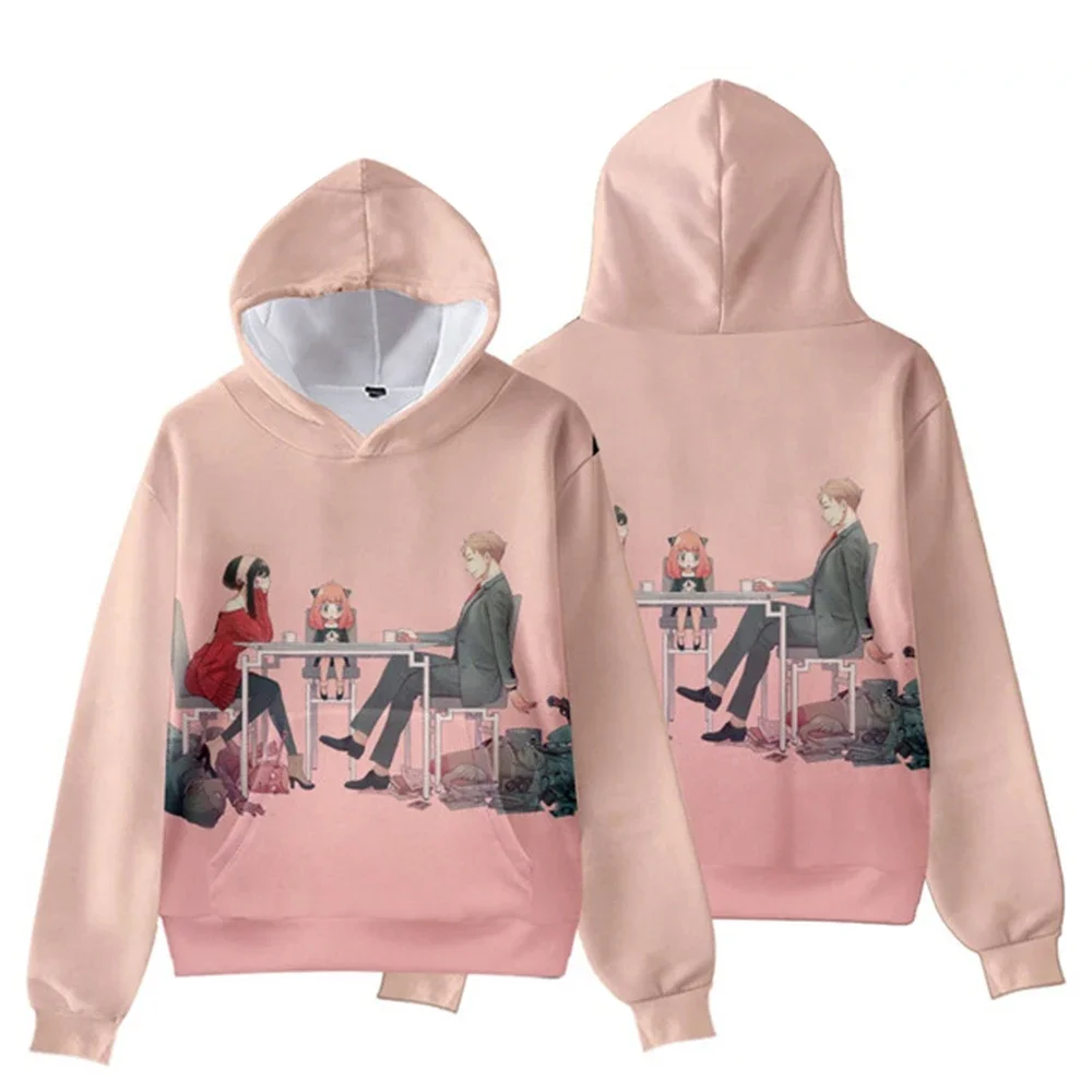 New Hoodies Anime SPY X FAMILY 3D Print Kawaii Girls Sweatshirts Boys Girls Hooded Kids Fashion Spring Fall Pullovers Hood Tops