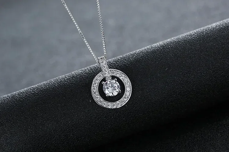 New Original fasion jewellery Crystals from Swarovsks temperament sweet bell hollow necklace For Women Female Party gift