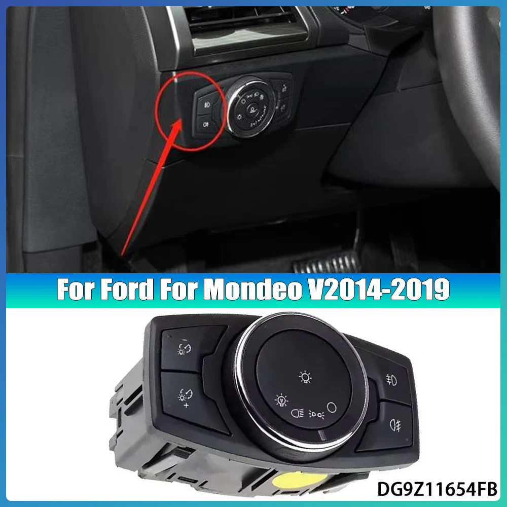 

Для Ford для Mondeo V2014-19 практичный переключатель идеально подходит для автомобильных аксессуаров DG9Z11654FB DG9T-13D061-FEW переключатель управления противотуманными фарами
