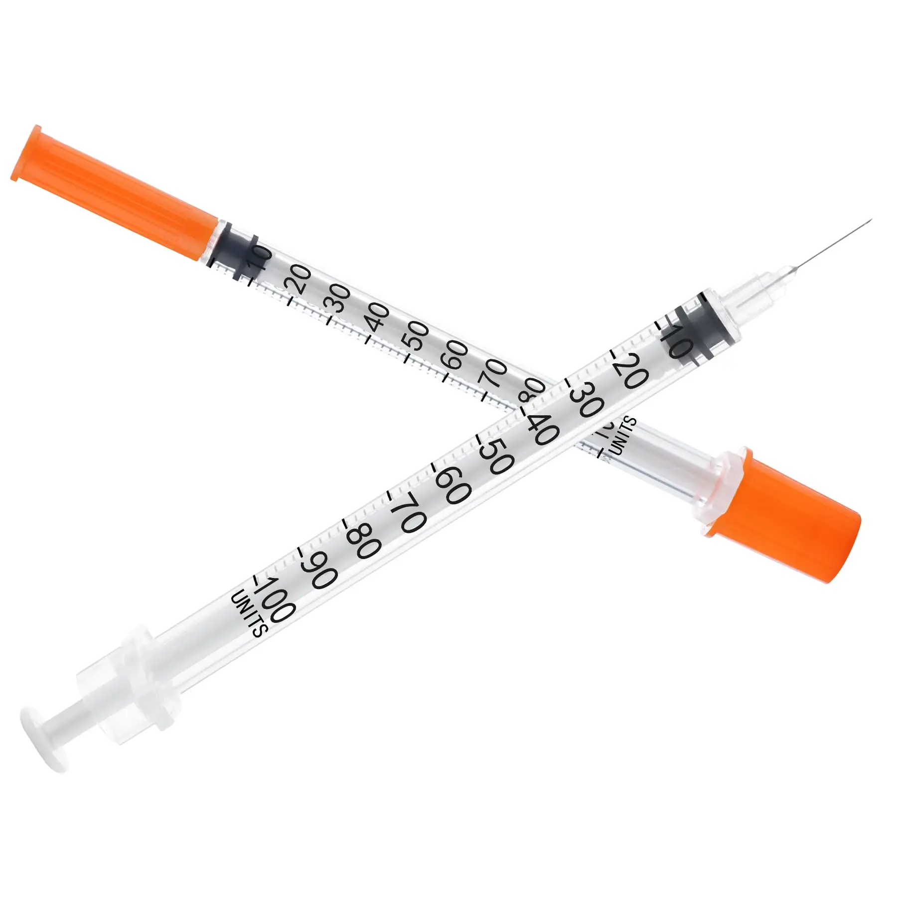 500pcs 0.3/0.5/1ml Disposable Sterile Insulin Syringes with Needles,Individually Wrapped for Veterinary Pet Farm Animal Lab