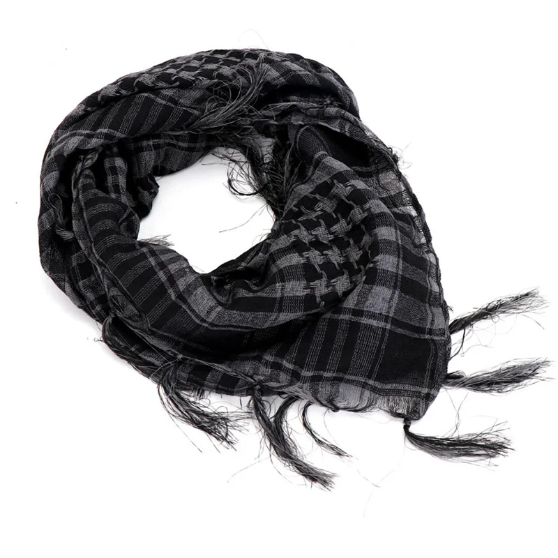 95x95cm Summer Women Anti wind and sanTactical Arab Scarf Men Fashion Lightweight Hijab Scarf Spring Army Plaid Head Scarf