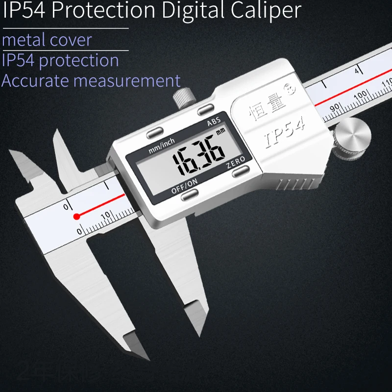 

IP54 High Precision Waterproof Stainless Steel Digital Caliper Inner Diameter Outer Diameter Depth Difference Measurement Tool