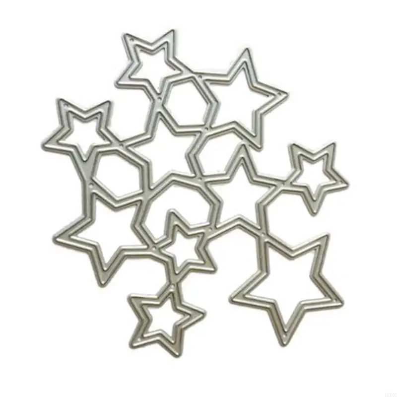 

H0XC for Creative Star Shaped Metal Cutting Dies Stencil DIY Scrapbooking Tool Decor