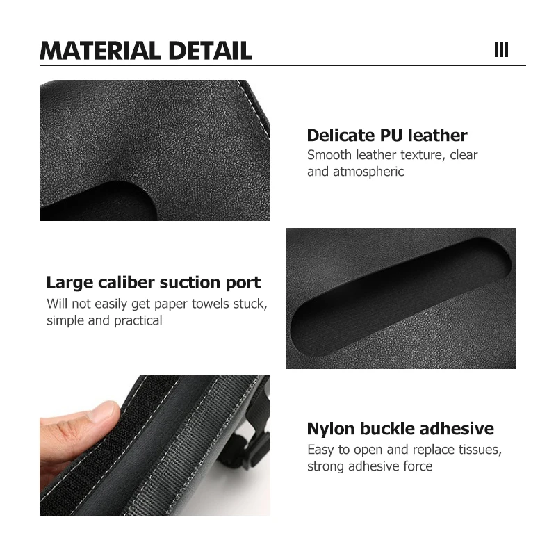 Leather Car Sun Visor Tissue Organiser Box Multifunctional Interior Auto Accessories For Skoda Octavia A5 A7 RS Fabia Superb view 4