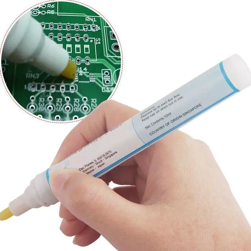 1 Stücke 951 Lötflussmittel Stift 10 ml Free-clean Kolophonium Flussmittel Schweißstift Werkzeug Niedrige Feststoffe PCB Board Löten Solarpanel Schweißstift
