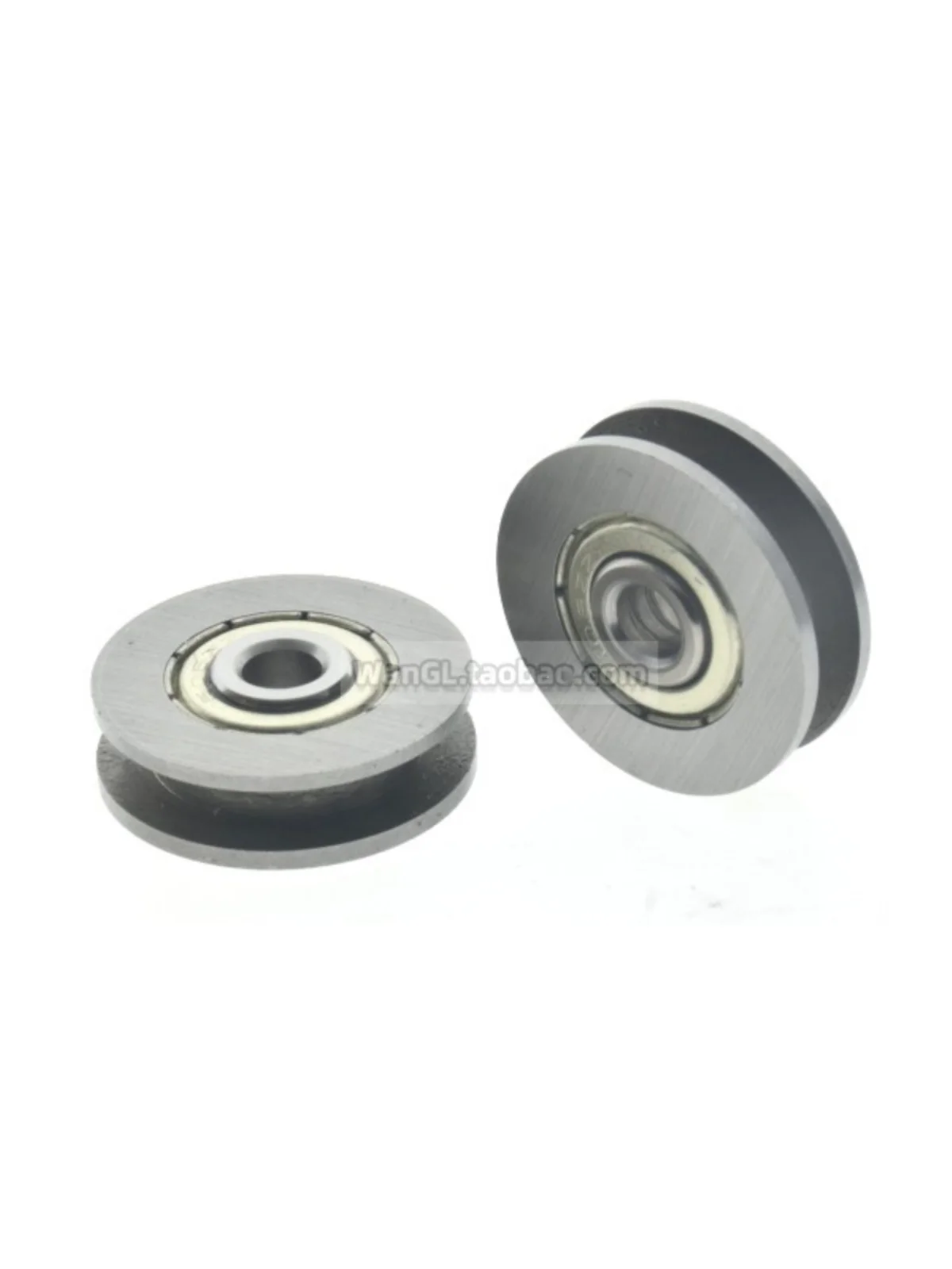 1Pc 5x24x7/8mm H-groove I-groove bearing pulley metal non-standard groove wheel with protruding rolling guide wheel