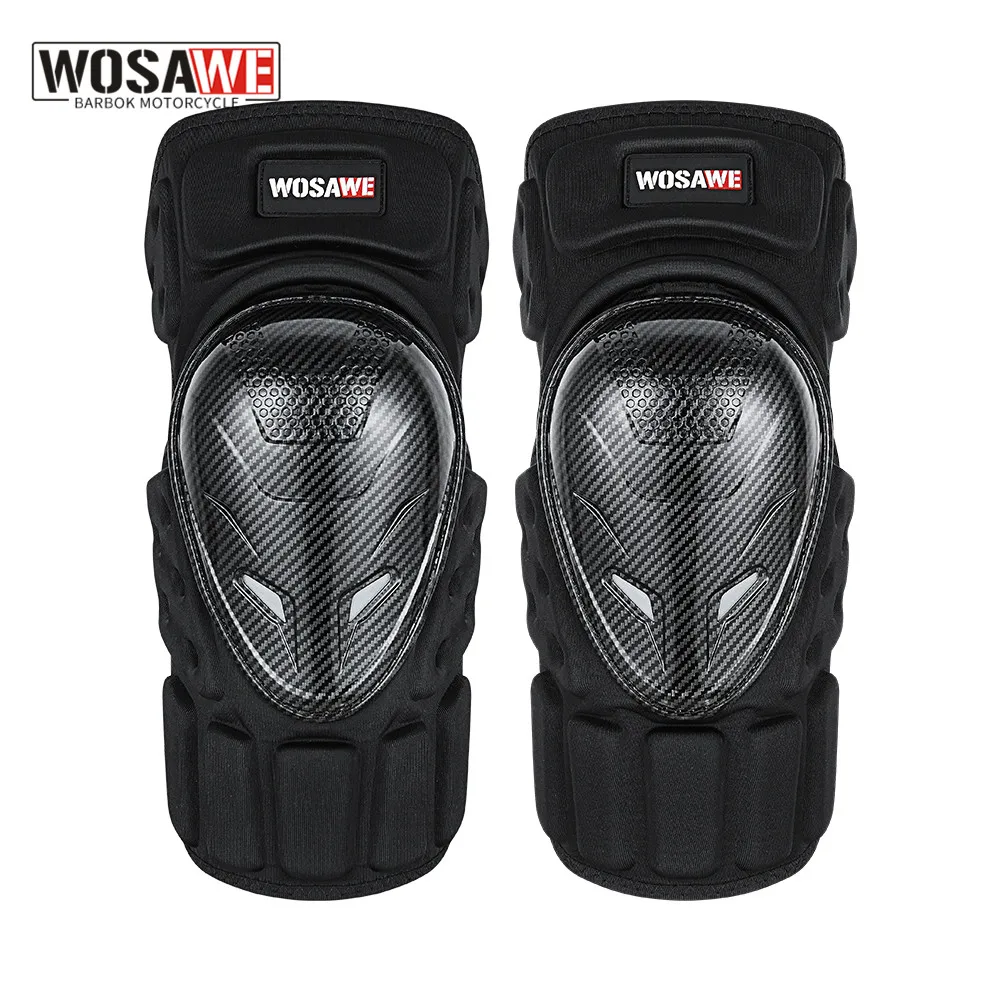 WOSAWE Motorcycle Knee Pads Motocross Kneepad Impact Protection Moto Cycling MTB Dirt Bike Knee Protector Guards