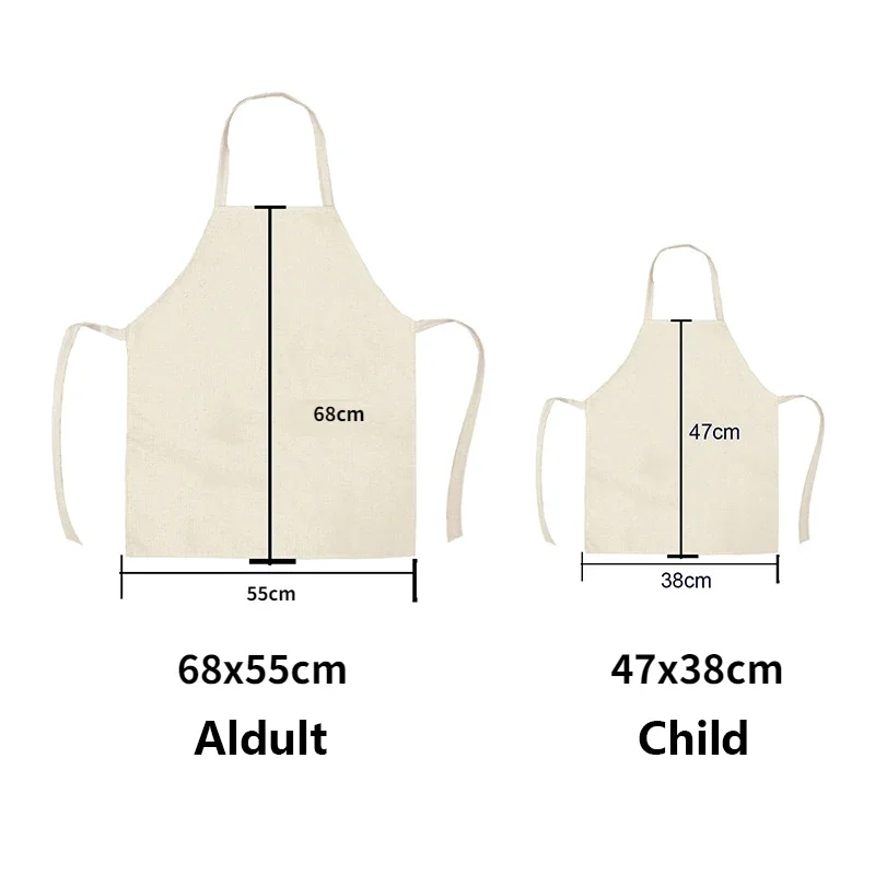 1 piece plant leaf print apron kitchen cooking baking apron home cleaning accessories unisex 68x55cm