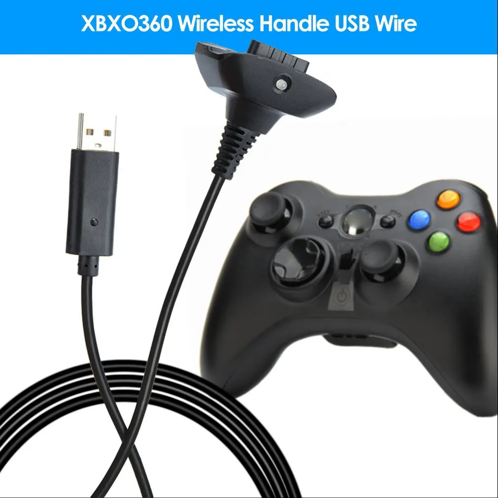 1.5m High Quality Game Accessory USB Charging Cable for Xbox 360 Wireless Game Controller Play Charging Charger Cable Cord