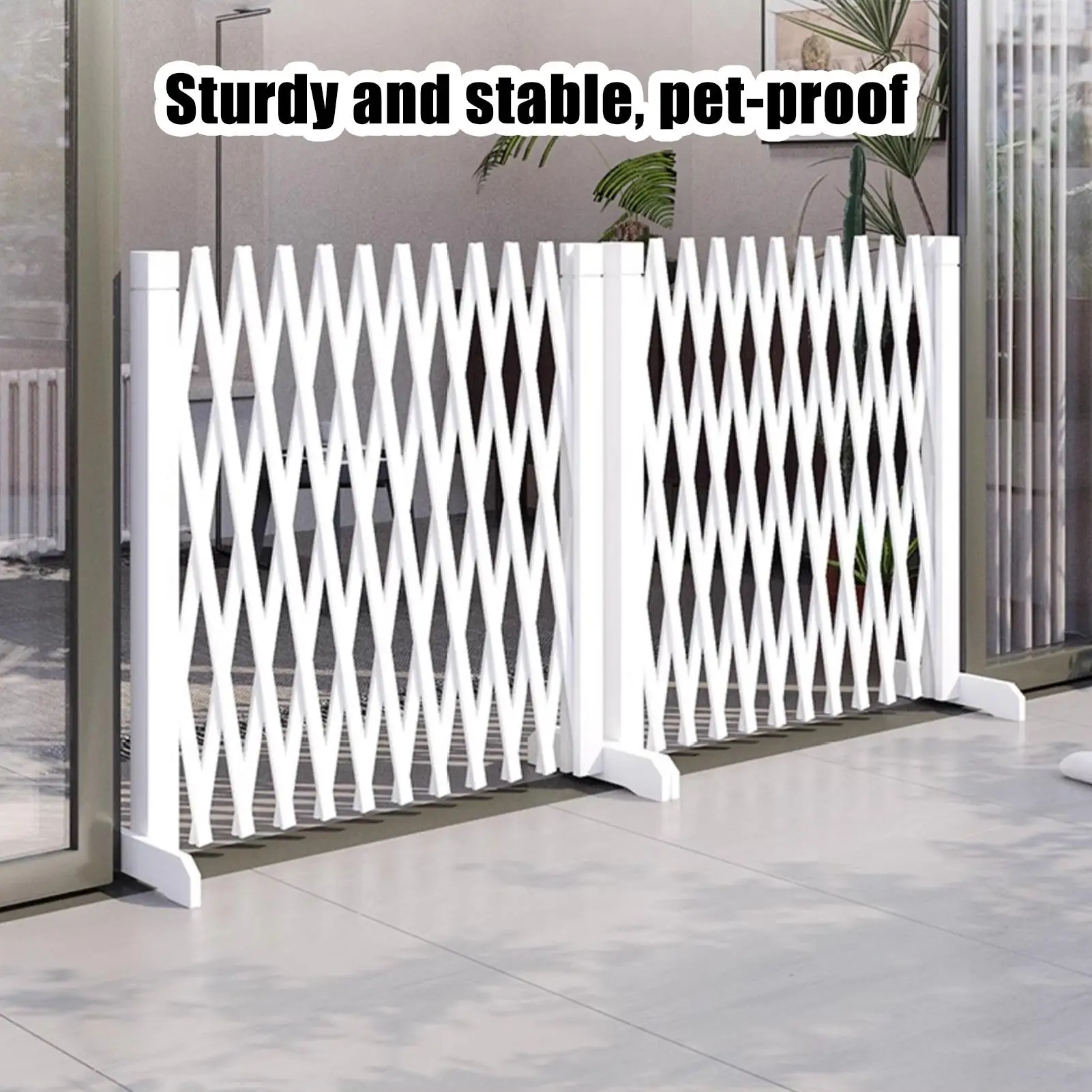 Retractable Pet Gate Reinforced Anti-Climb Retractable Pet Cat Gate for Doorway for Garage Bedroom Hallway Porch Living Room