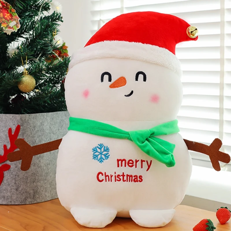 

2025 Cute Christmas Series Gift Christmas Eve Doll Santa Claus Doll Snowman Cartoon Plush Toy Cloth Doll for Holiday Decorations