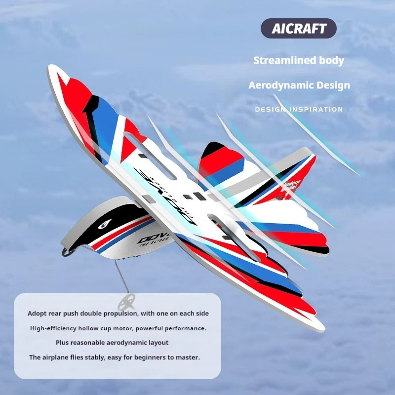 Modello di aereo ad ala fissa telecomandato Aliante Kt Board Technology Board Modello di aereo giocattolo resistente alle cadute Giocattoli di aeroplano