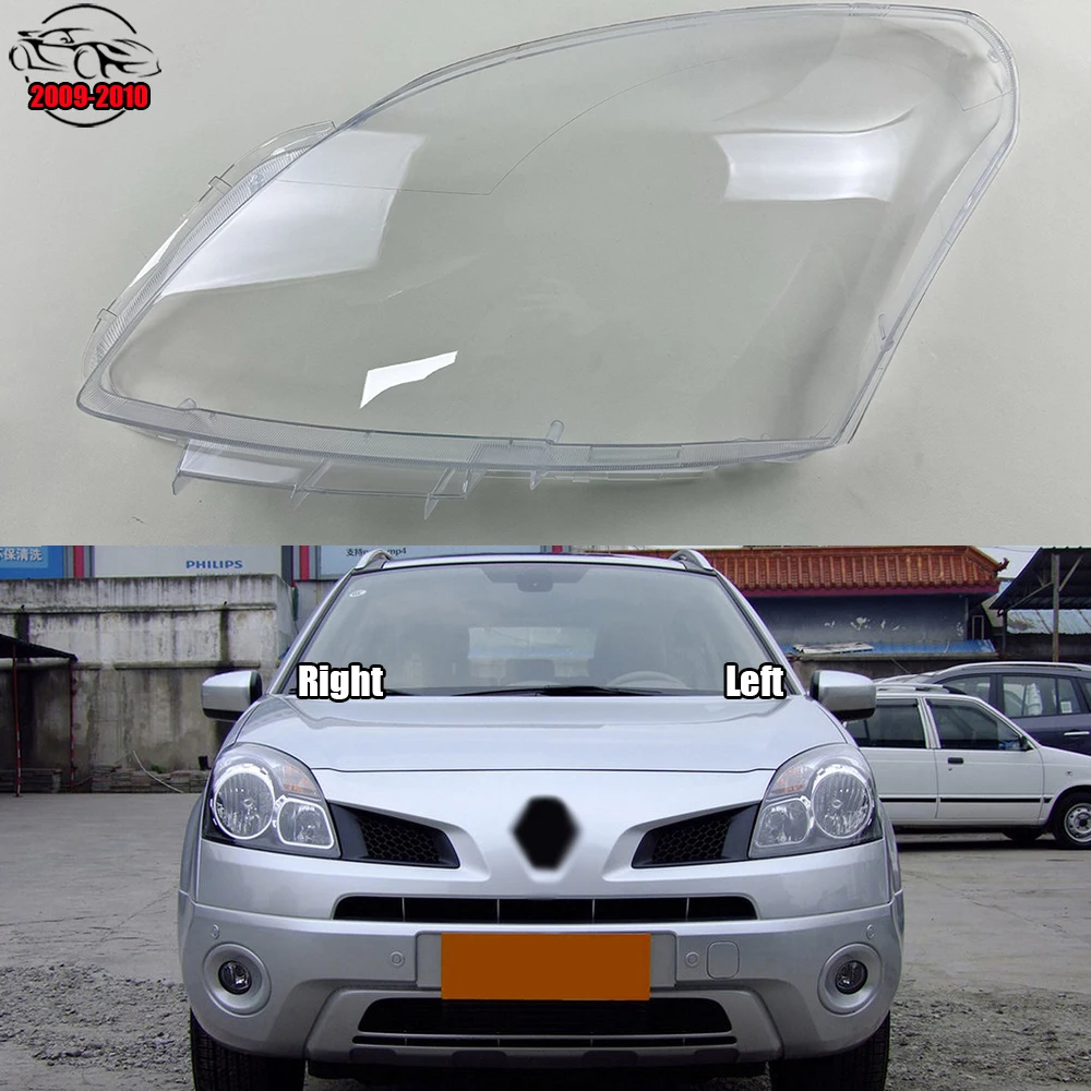 

For Renault Koleos 2009 2010 Headlamp Transparent Cover Headlight Shell Lens Replace The Original Lampshade Plexiglass