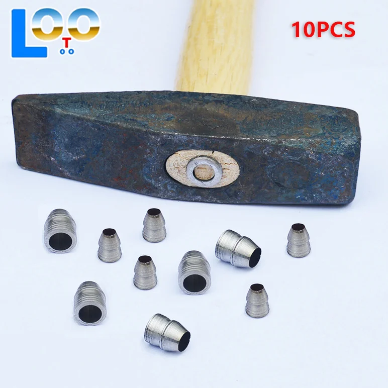 10 قطعة مقبض دائري السلامة أسافين مطرقة فولاذية مقبض تقسيم إسفين مجموعة ل الفأس مطرقة بمخلب الصلب لصيانة النجارة