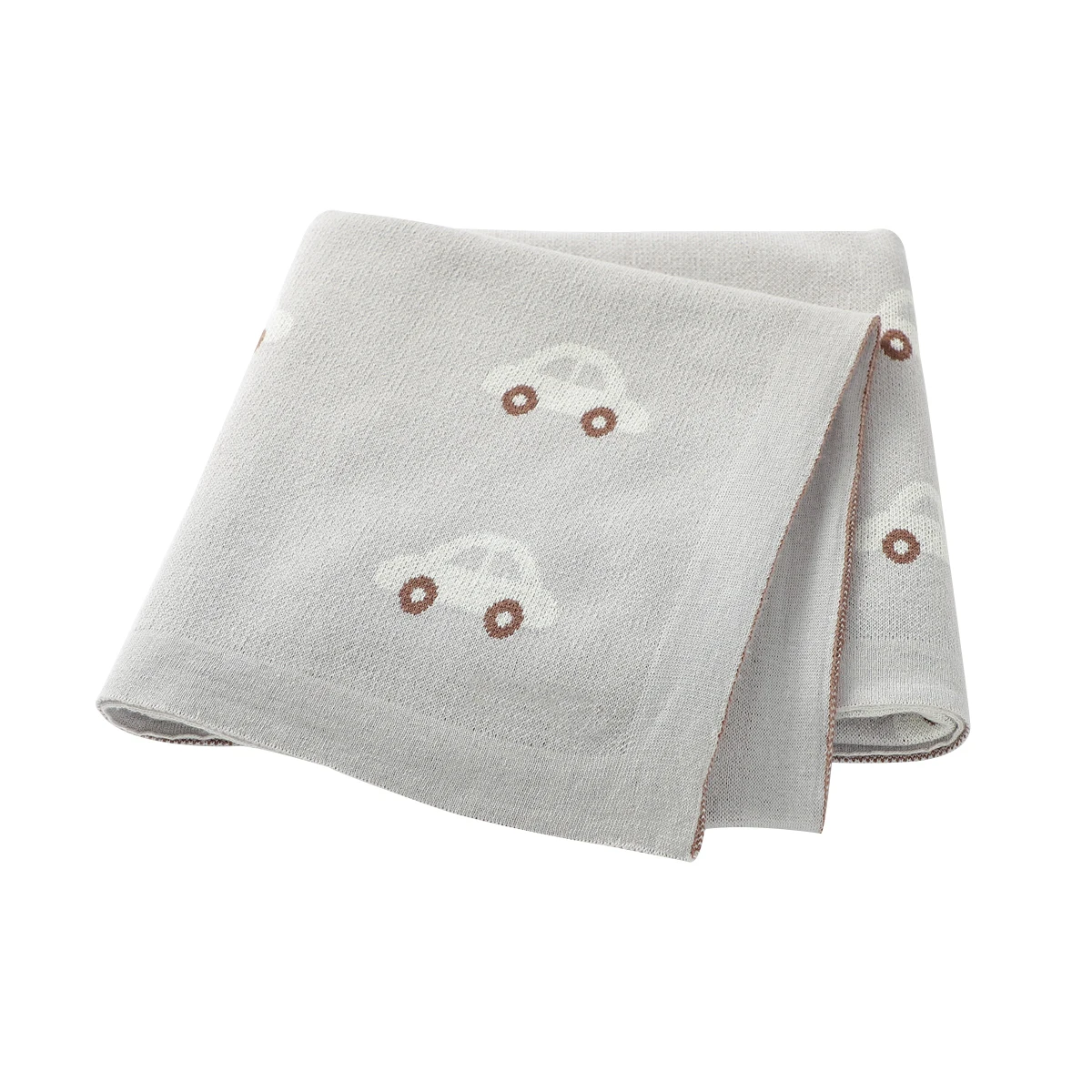 Babydecken Neugeborenen Cartoon Swaddle Wrap Monatliche Decken 100% Baumwolle Gestrickte Kleinkind Kleinkind Outdoor Spielen Clip Matten 100*80 cm