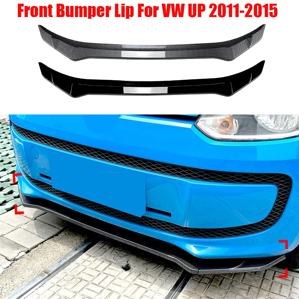 For VW UP 2011-2015 Three Stage Front Bumper Front Skirt Spoiler Lip Diffuser Body Kit Splitter Trim Accessories