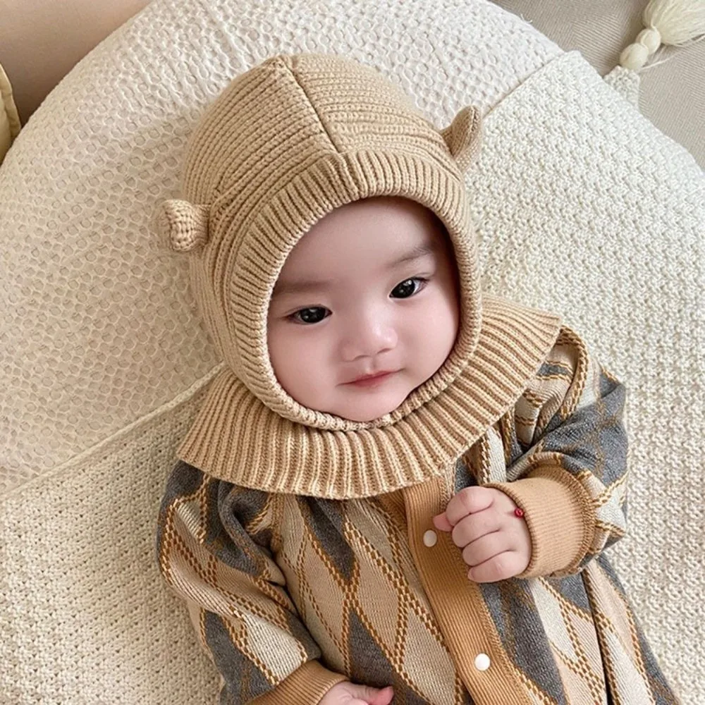 جديد لطيف عيون كبيرة البلوز قبعة دافئة يندبروف قبعة صغيرة Coldproof سدادات حماية الأذن قبعة الخريف والشتاء #5