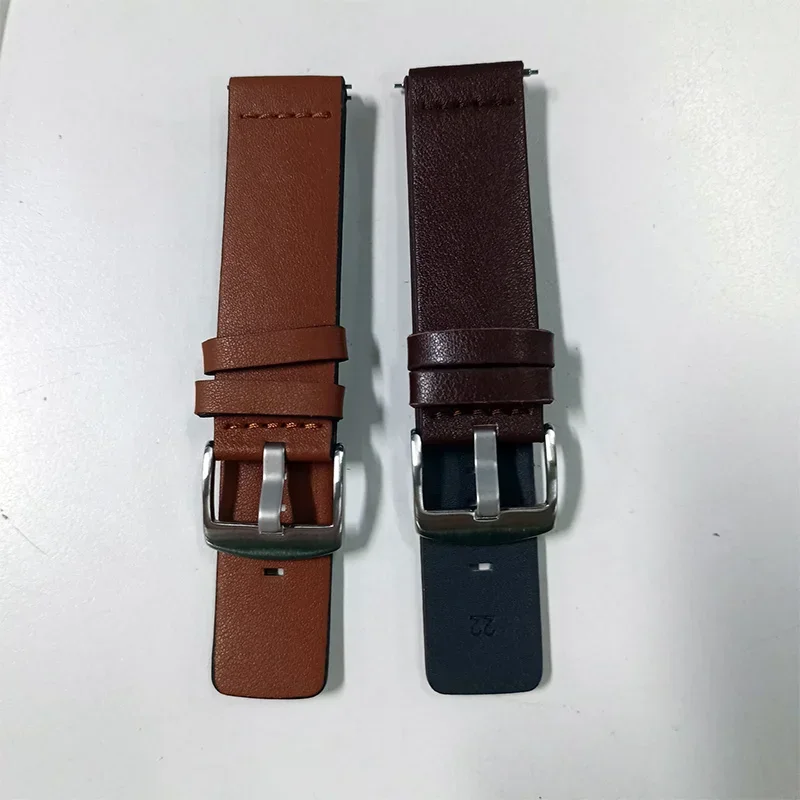 22 24mm Leather Watchband for Samsung Galaxy watch watch 3 46mm 42 Active2 40 44 SmartWatch Quick release Strap 18 20mm Bracelet