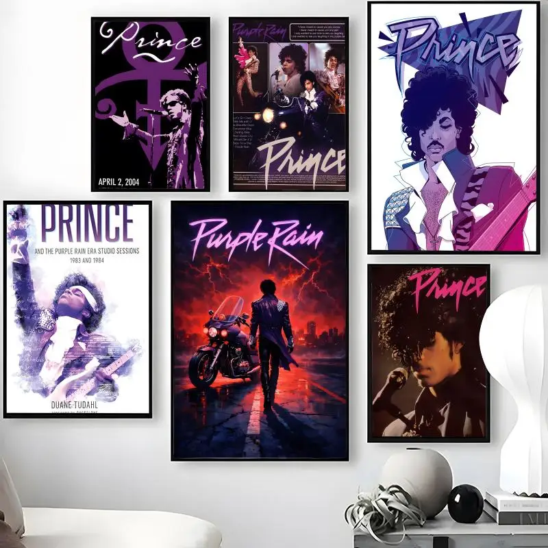 Singer P-Prince Poster Waterproof Self-Stick Wall Art Stickers, Removable Wall Decor for Living Room and Bedroom