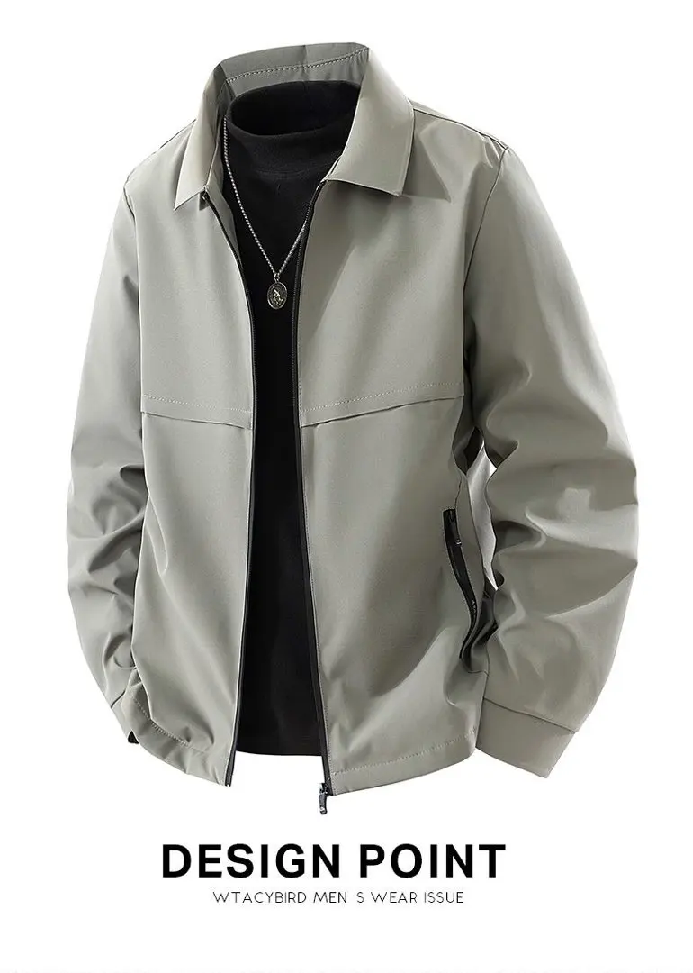 New Arrival High Grade Men Cotton Padded Jacket Spring Autumn Middle Aged Plus Size Business Casual Versatile Dad StyleOuterwear