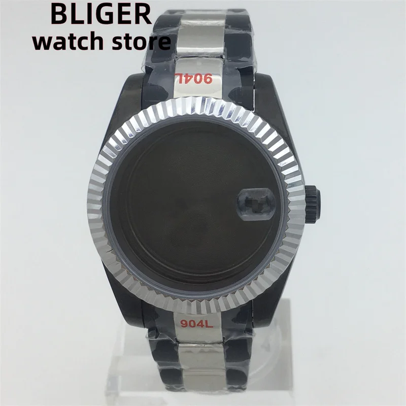 

BLIGER 36mm/39mm Stainless Silver Black Case Sapphire Glass suitable for NH35 NH36 Miyota DG2813 ETA 2836 2824 PT5000 movement