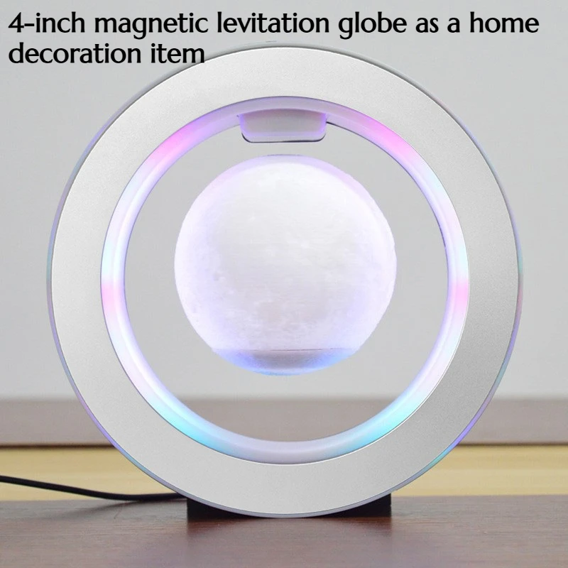 

Magnetic Levitation Globe 3D-printed Lunar Lamp Creative Lighting Decoration Home Tabletop Piece or Art Piece