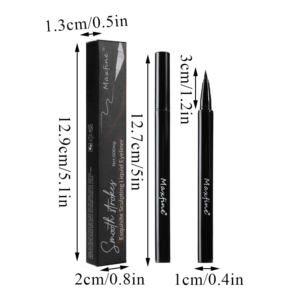 Penna per Eyeliner liquido opaco impermeabile Ultra-sottile di lunga durata Red Black Eye Liner penna per Eyeliner liscia ad asciugatura rapida trucco coreano