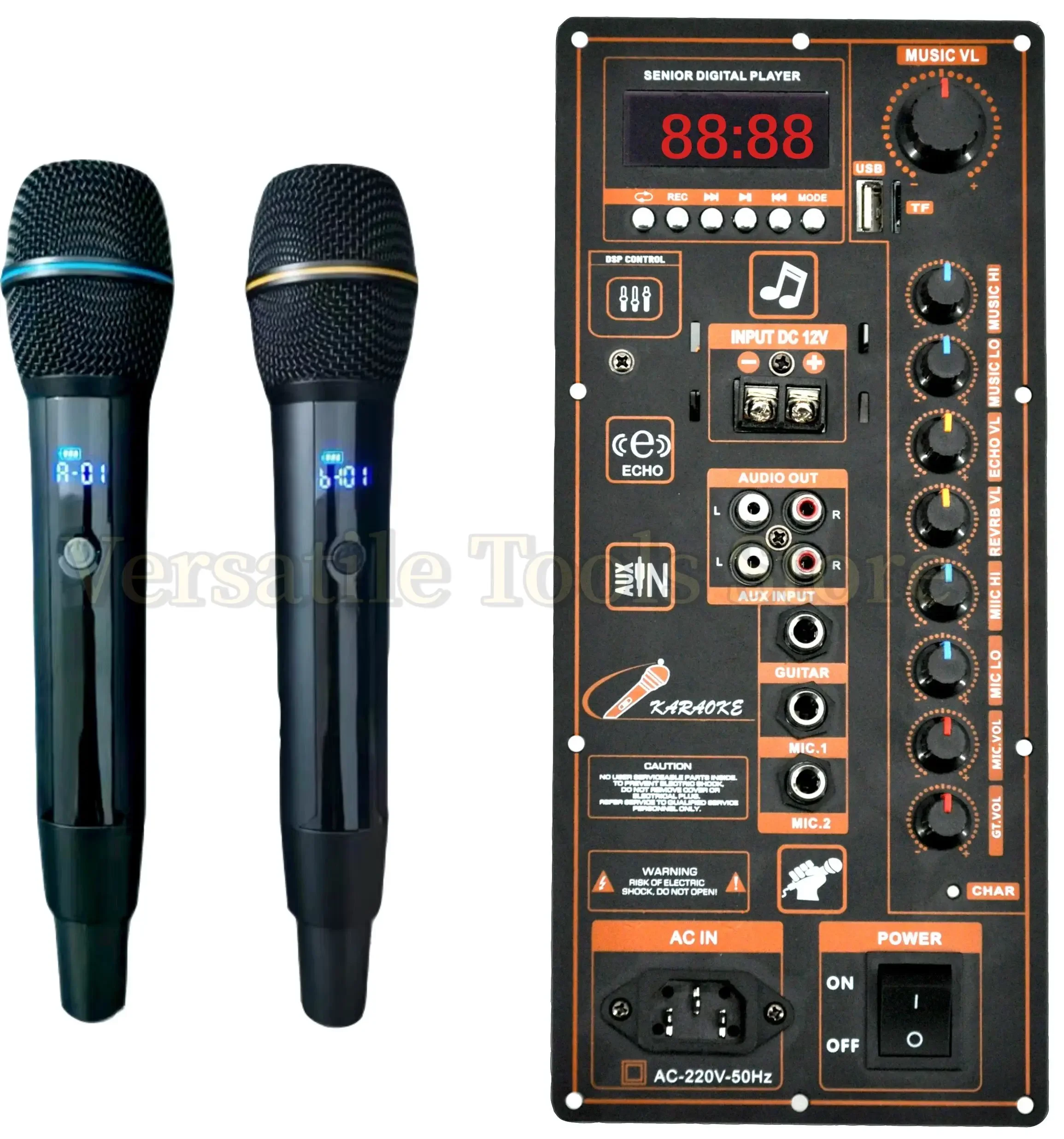 12V Battery, 220V High-power Bluetooth-compatible Amplifier Board, Portable Pull Rod Mobile Speaker for Maintenance Purposes