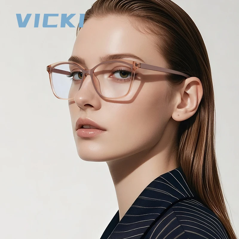 

VICKI Мужские и женские модные декоративные очки с подходящим по цвету дизайном, классический стиль, легкий материал LS052