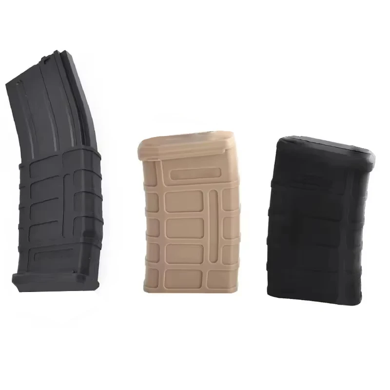 

M4 M16 AR15 AR10 AK47 AK74Airsoft Fast Magazine Holder Holster Pouch Rubber Case Anti-slip Protective Sleeve Cover Hunting Gear