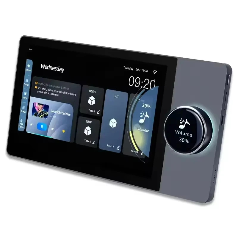 Android Smart House Home Automation Controller Wall Zigbee Wifi Smart Power Dimmer Light Switch Touch Screen