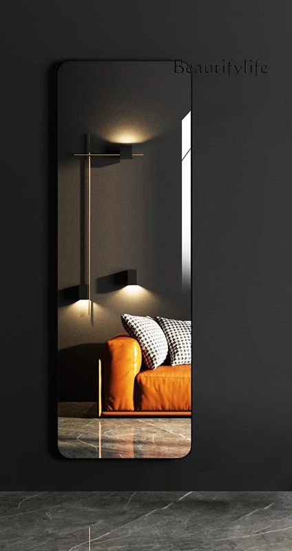 Light luxury full-body mirror floor-to-ceiling home wall-mounted dressing, makeup, bedroom fashion