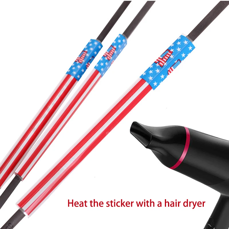 15Pcs/Set  Arrow Shaft Sticker For DIY Arrow Shaft  Universal Archery Heat Shrinkable Arrow Wraps Sticker Multiple Patterns