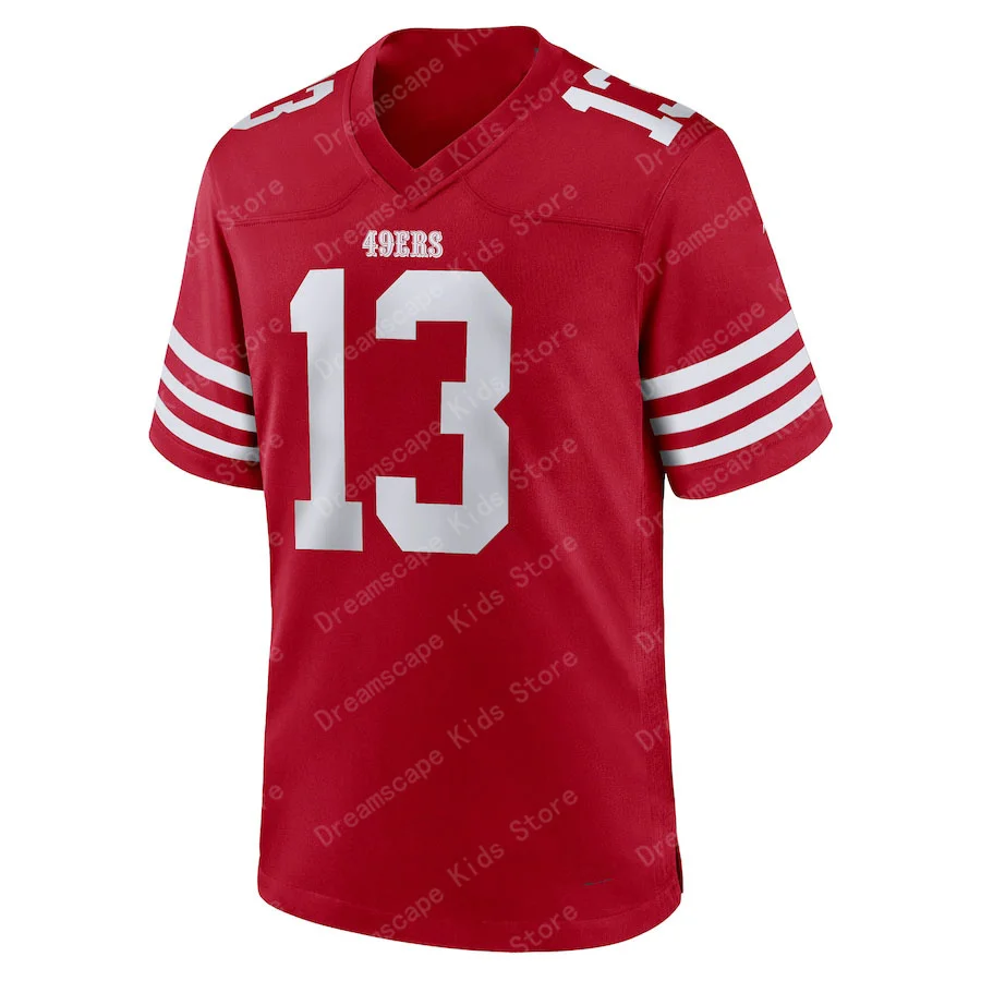 25/24 New Arriavl Summer Men T-shirt Brock Purdy San Francisco 49ers No.13 Szybkoschnący Kobiety Mężczyźni T-Shirt Adult Jersey Kit Top