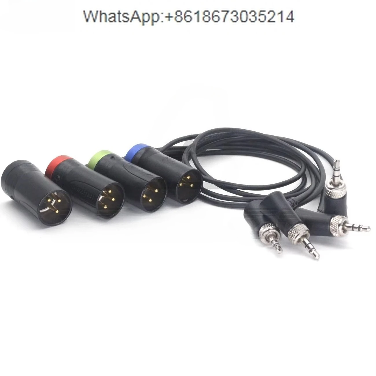 

3.5 with lock elbow to short flat head 3-pin male audio cable