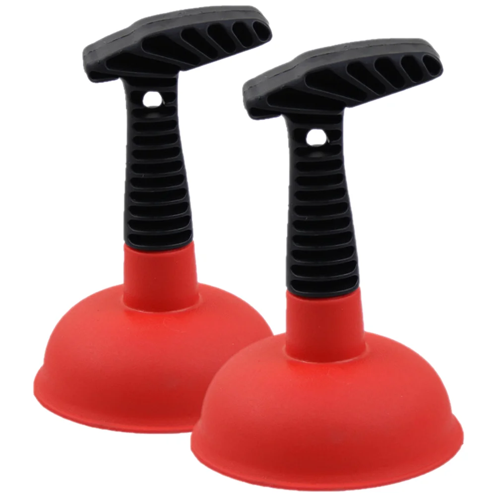 

Sink Plunger Household Kitchen Powerful Pipe Unblocker Bathroom Hair Cleaning Suction Device (red) 2pcs Drain Cleaner