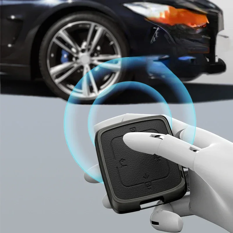 Car Key Protection Cover Zinc Alloy + Leather Car Remote Key Case Cover Suitable for Zeekr X 001 007