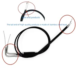 motorcycle Lengthened Throttle Cable Wires Clutch Line For Harley Dyna Softail Heritage Fat boy Forty-Eight Iron883 XL1200 98-23