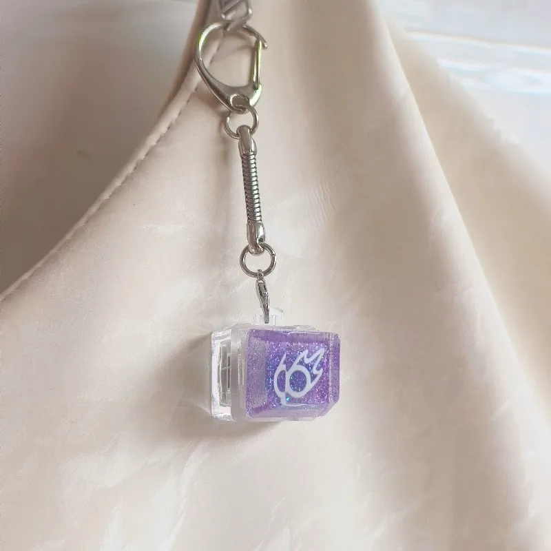 ゲーム-ff14-b-キーキャップ-ファイナルファンタジー-xiv-透明バックライト付きグリッターキャリアキーキャップ-ストレス解消キーホルダー-メカニカルキーボード用