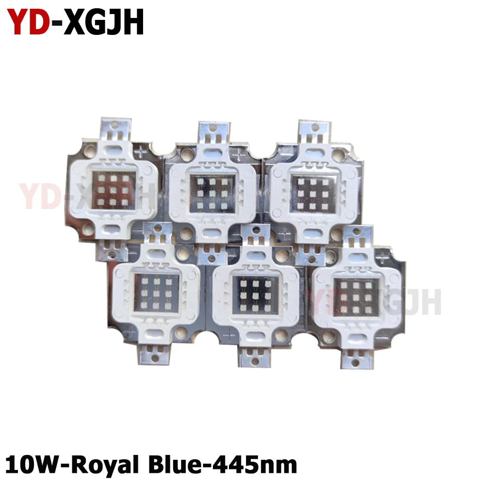 10W High Power LED Plant Grow Light Chip 1000mA DC9-11V Royal Blue White Green for Golden Ballroom Garden Growth 30mil 45mil