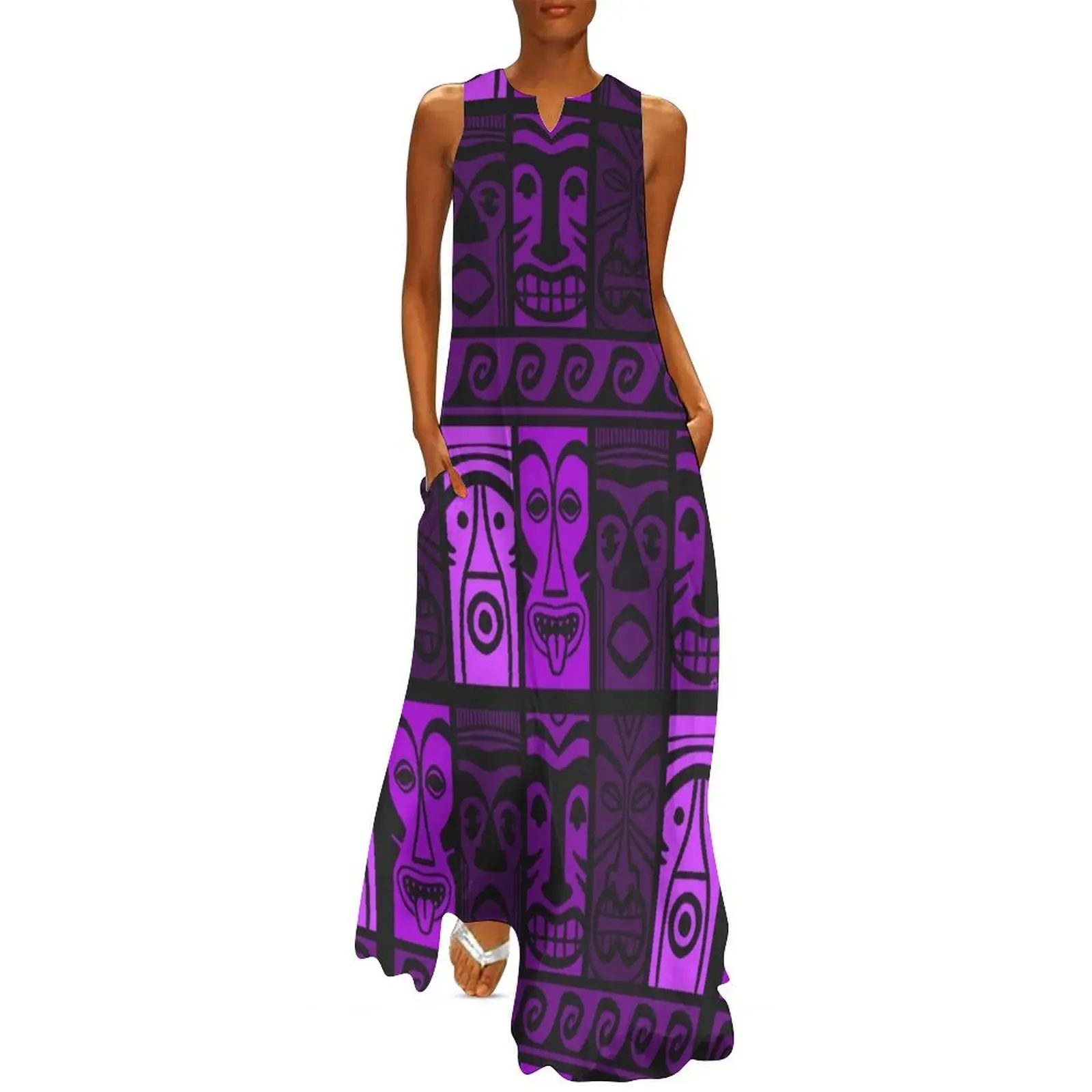 

Purple Tide Tikis! Long Dress Women's summer skirt Bride dresses Dress