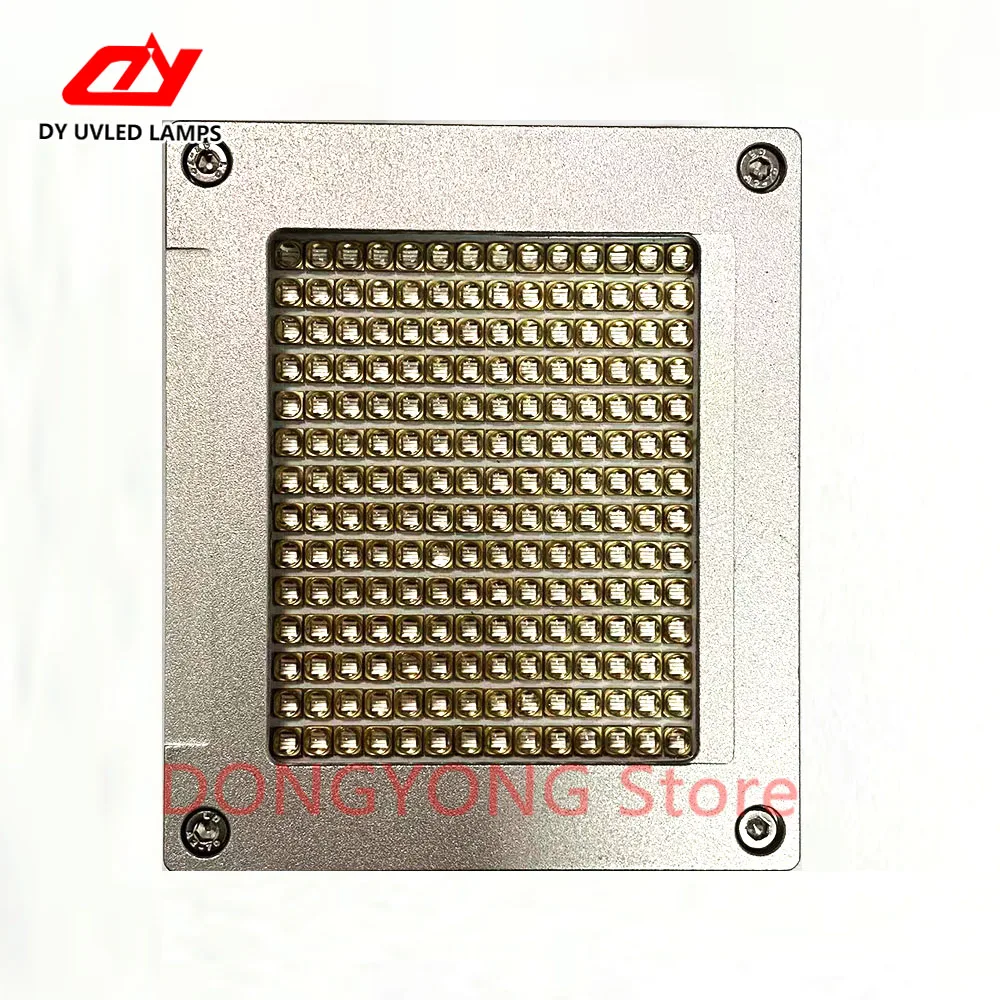 

UV LED Curing Lamp Size 65*45mm Water Cooling UV Lamp High Intensity for UV Printer Ink 395nm/Epoxy Resin/Glue Curing Light