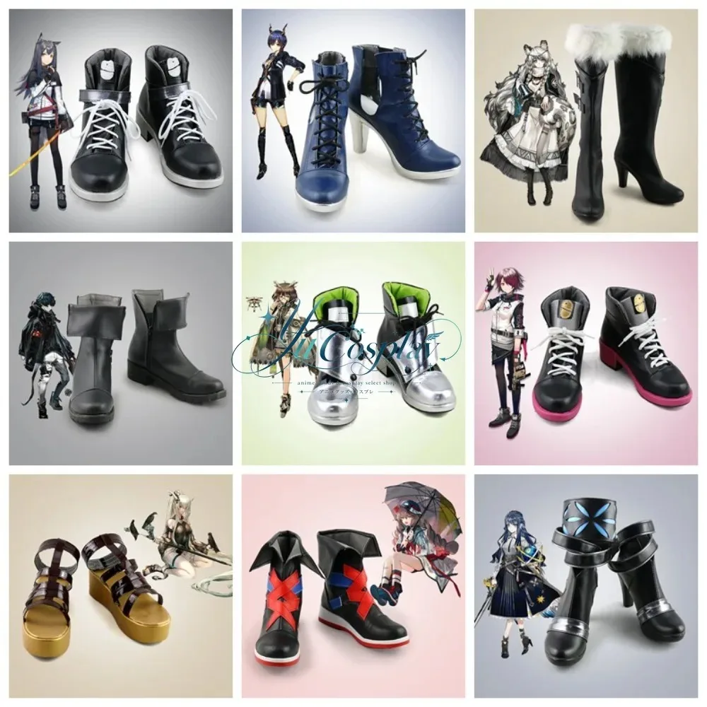 Arknights Texas Cosplay Shoes Character Boots Tactical Style Footwear for Anime Event Halloween Party Costume Performance