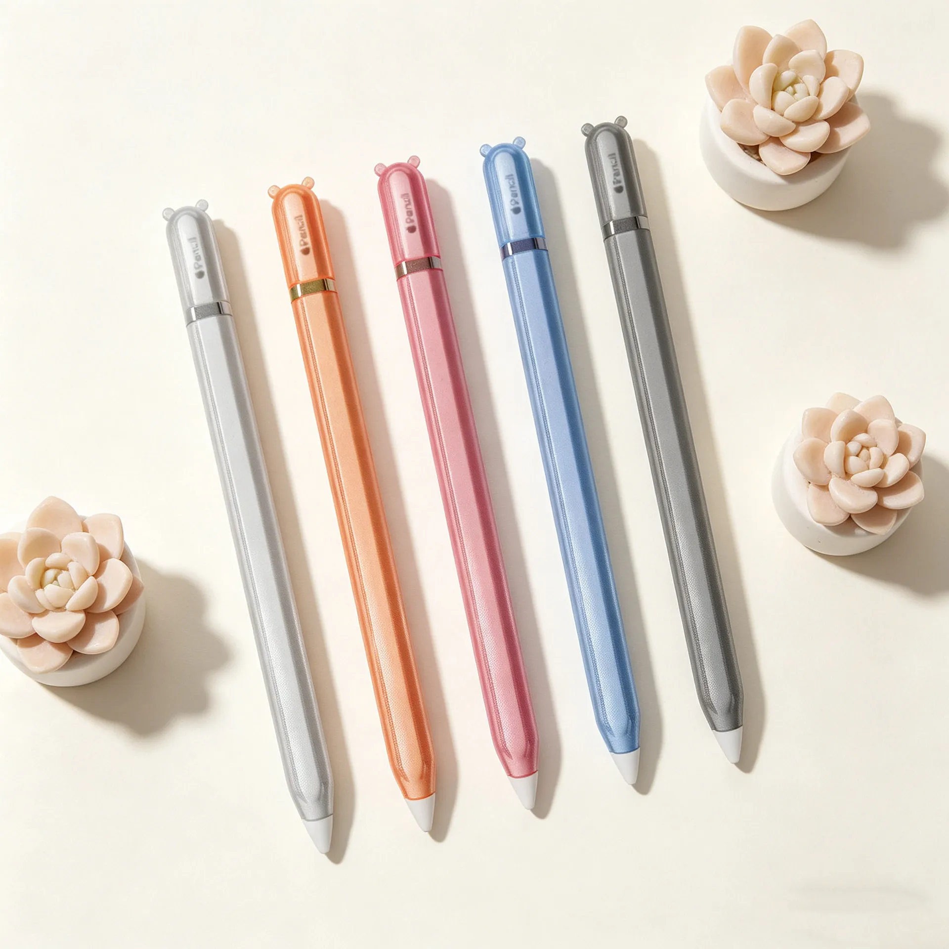 Neu für Apple Pencil Pro Gen 2 Schutzhülle TPU Stylus-Stift-Abdeckung Weiche Silikon-Schutzhülle Zubehör Niedliche Stift-Hülle