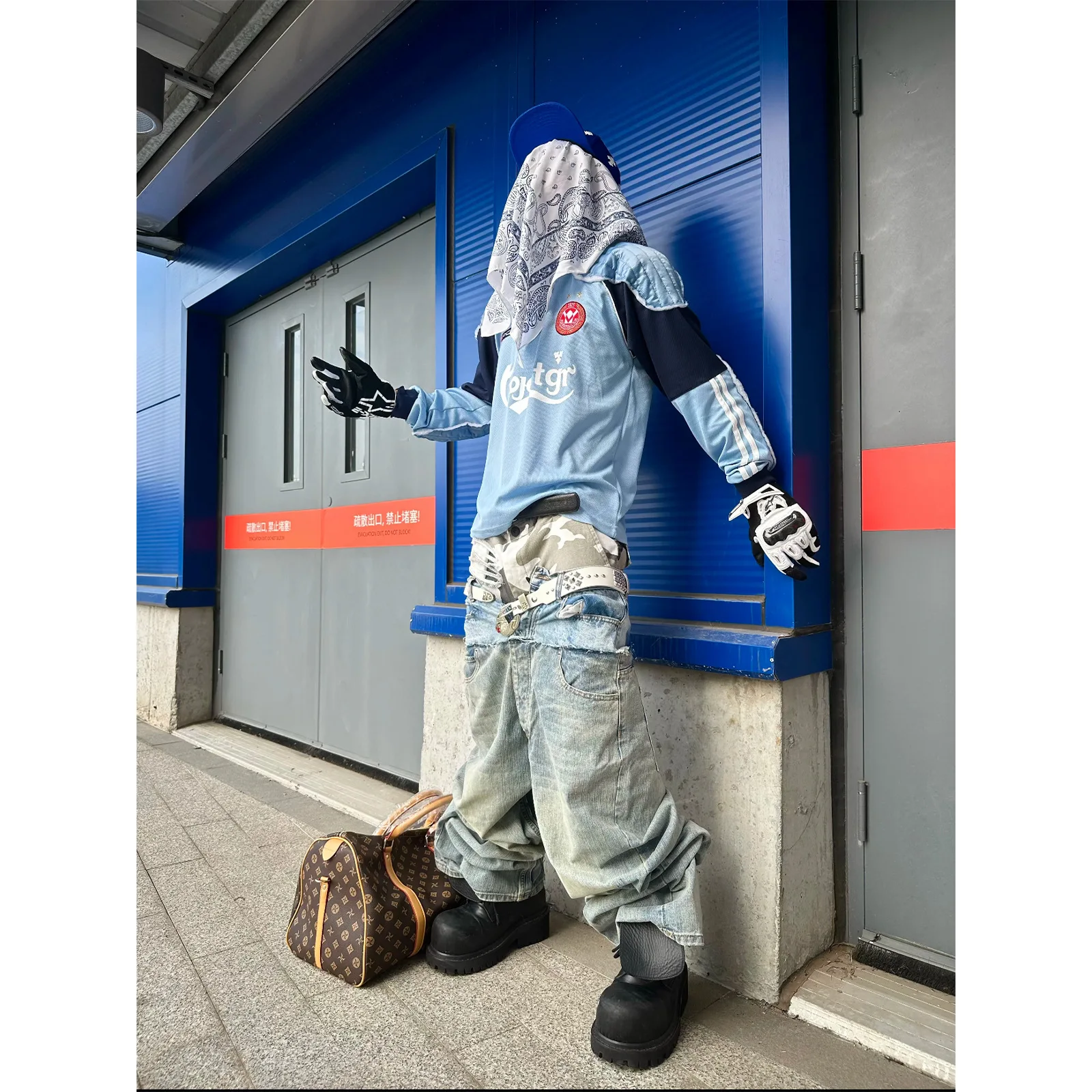 Grailz Project G/R عالية الجودة 2026 منصات الكتف درع المرقعة الطباعة الرقمية طويلة الأكمام جيرسي هوديي ثنيات قطع