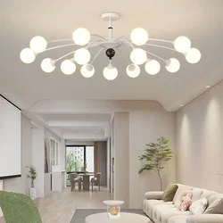 Nordic Light Luxury Chandelier Living Room Lights Creative Simple Modern Dining Room Small Apartment Bedroom Warm Lamps