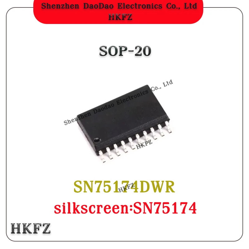 

5Pcs SN75174DWR Screen printing SN75174 SOP-20 Driver/transceiver IC Chip New original