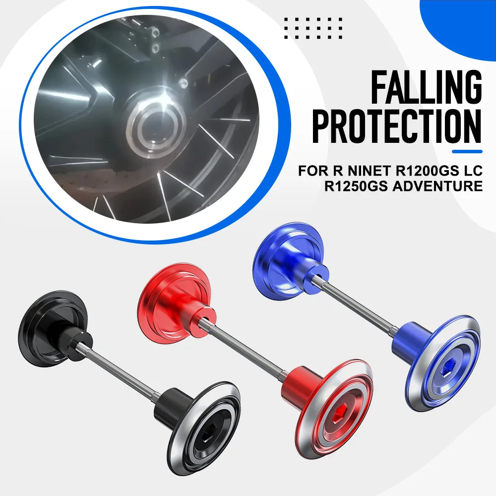 

For BMW R nineT R1200GS LC R 1250 GS R1250GS Adventure 2019-2023 Rear Wheel Protector Axle Fork Crash Slider Spindle Hub Cap