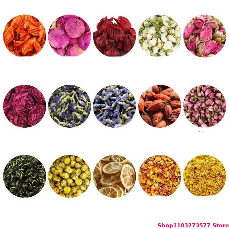 Multiple High-quality Bulk Roses Lavender Jasmine Dried Flowers