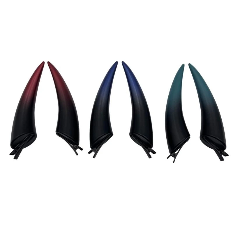 J0MC Devil Horn Ear Cube Cosplay Accesorios para cabello para accesorios disfraces Halloweens